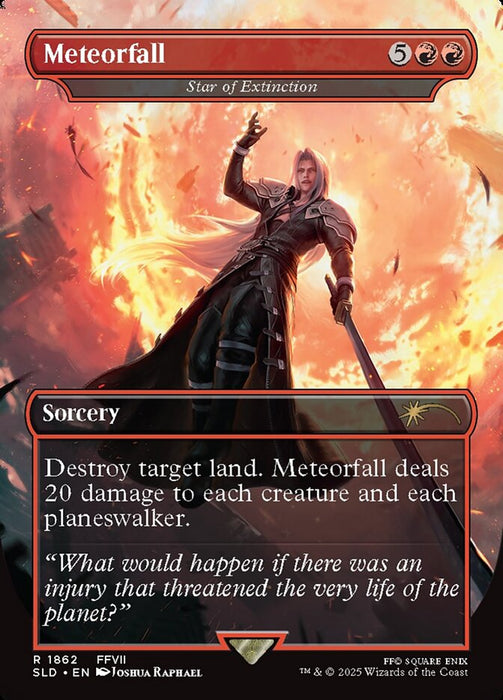Meteorfall - Star of Extinction - Borderless - Full Art - Inverted (Foil)