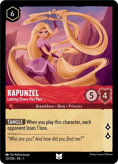 Rapunzel - Letting Down Her Hair - Foil