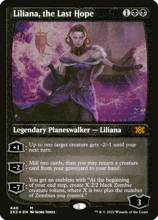 Liliana, the Last Hope - Etched - Inverted - Etched (Foil)