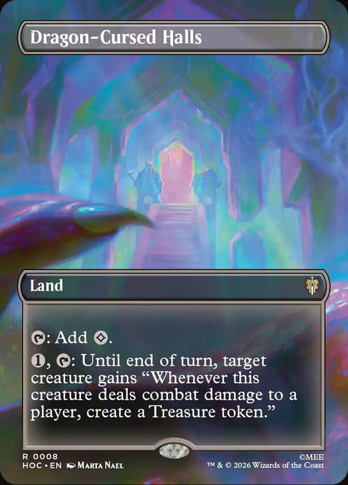 Dragon-Cursed Halls - Borderless (Foil)