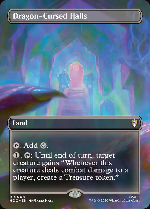 Dragon-Cursed Halls - Borderless (Foil)