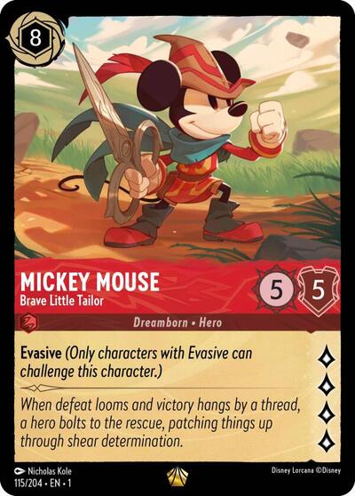 Mickey Mouse - Brave Little Tailor - Foil