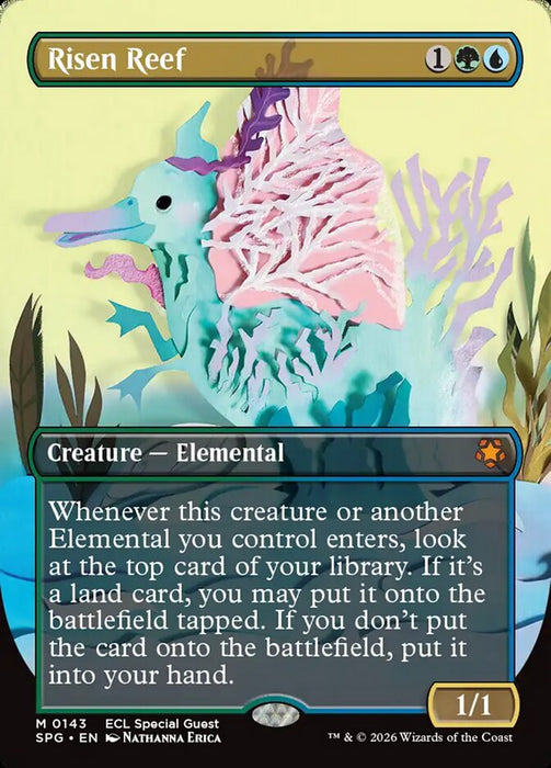 Risen Reef - Borderless - Full Art - Inverted