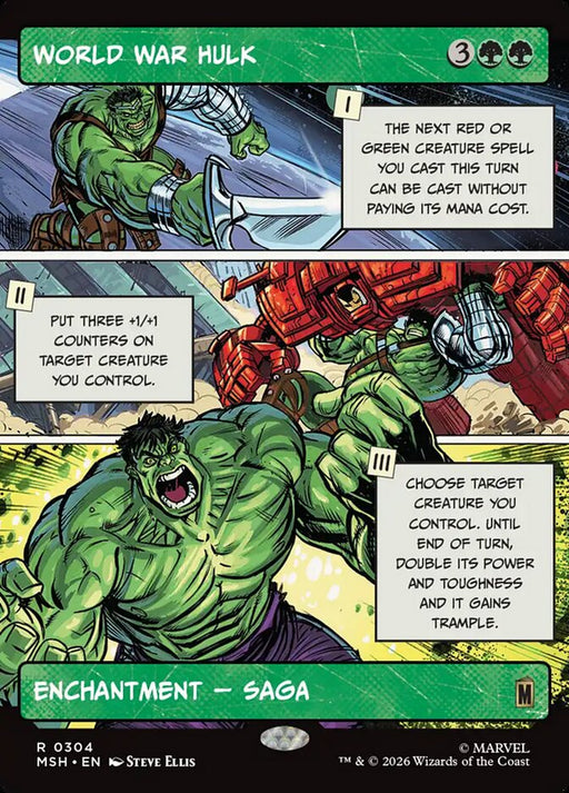 World War Hulk - Full Art - Enchantment - Showcase