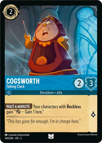 Cogsworth - Talking Clock - Foil