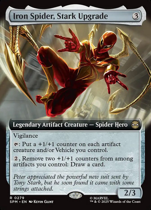 Iron Spider, Stark Upgrade - Extended Art - Legendary (Foil)