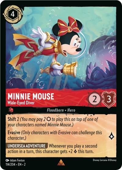 Minnie Mouse - Wide-Eyed Diver - Foil