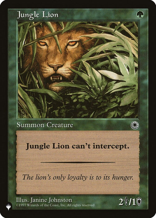 Jungle Lion - Retro Frame