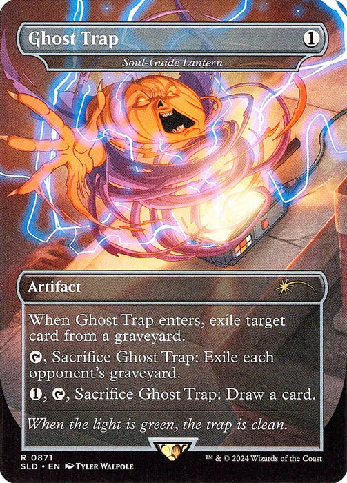 Ghost Trap - Soul-Guide Lantern - Borderless - Full Art - Inverted (Foil)