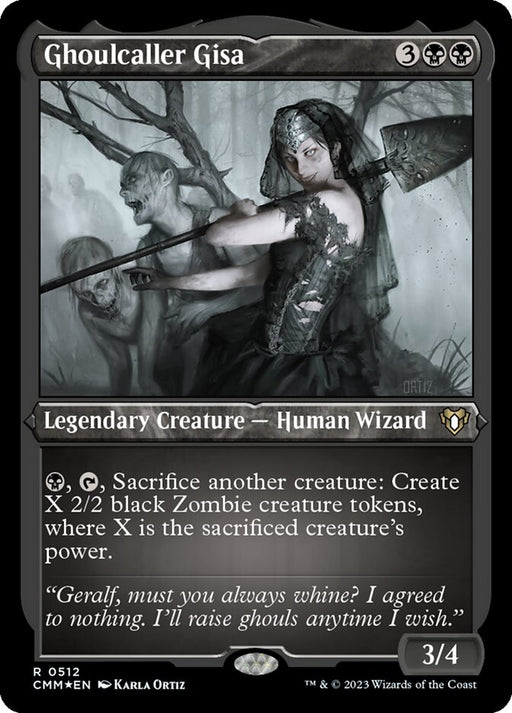 Ghoulcaller Gisa - Etched - Inverted - Legendary - Etched (Foil)