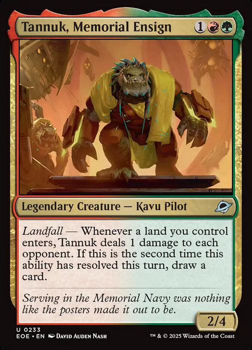 Tannuk, Memorial Ensign - Legendary (Foil)