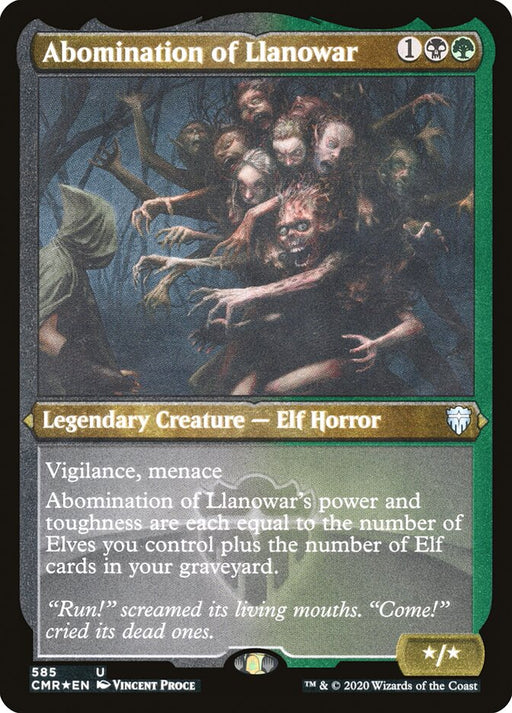 Abomination of Llanowar - Etched - Inverted - Legendary - Etched (Foil)