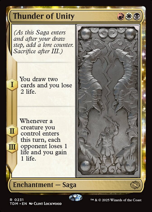 Thunder of Unity - Enchantment (Foil)