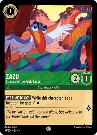 Zazu - Steward of the Pride Lands - Foil