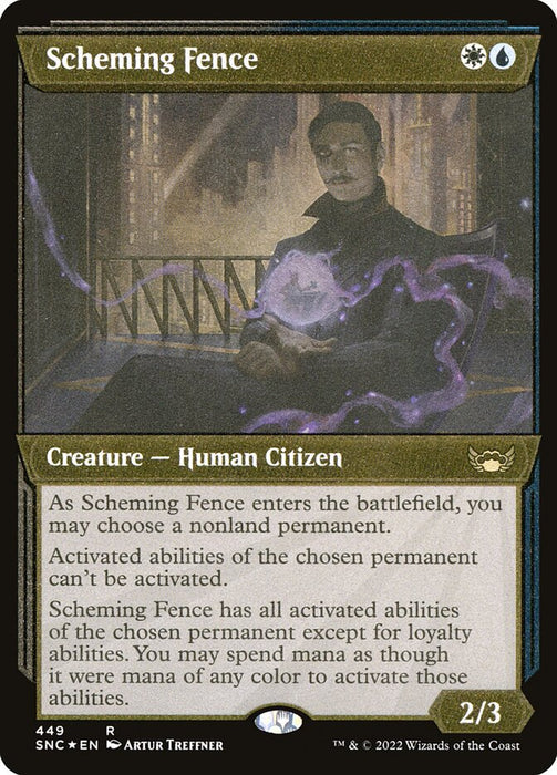 Scheming Fence - Inverted - Showcase - Etched (Foil)
