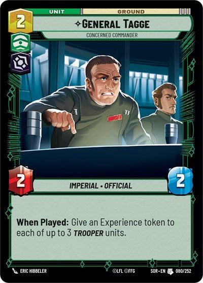 General Tagge - Concerned Commander 