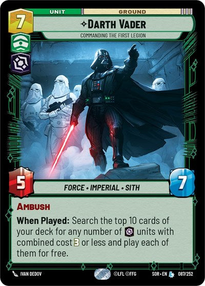 Darth Vader - Commanding the First Legion - Foil