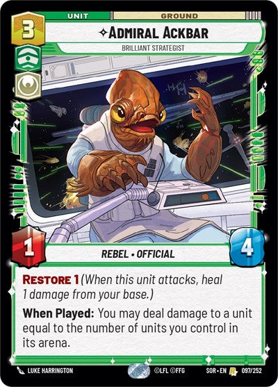 Admiral Ackbar - Brilliant Strategist