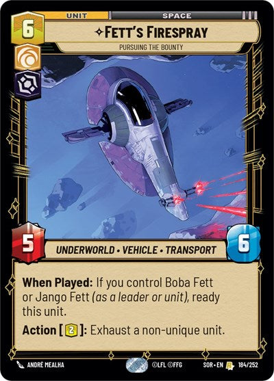 Fett's Firespray - Pursuing the Bounty