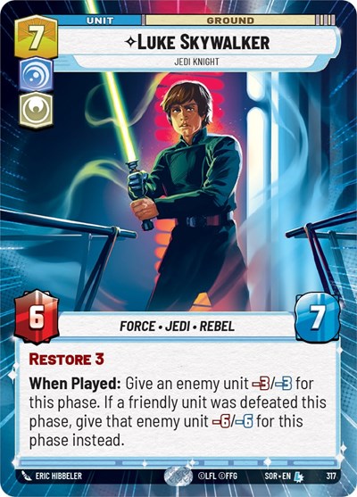 Luke Skywalker - Jedi Knight - Hyperspace - Foil