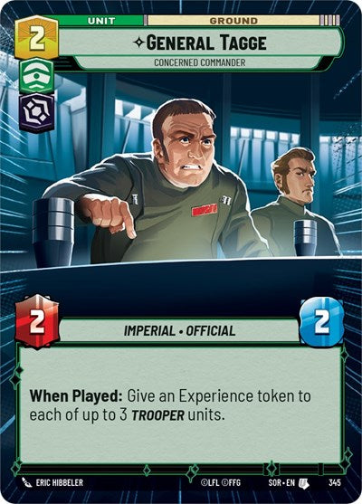 General Tagge - Concerned Commander - Hyperspace