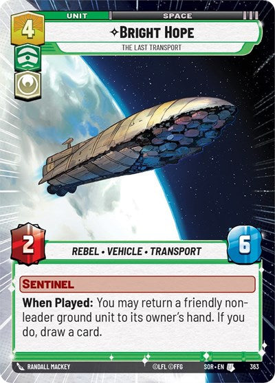 Bright Hope - The Last Transport - Hyperspace - Foil