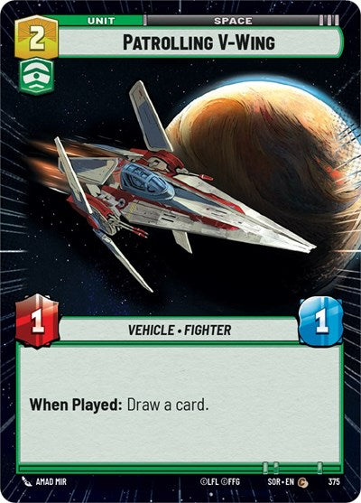 Patrolling V-Wing - Hyperspace - Foil