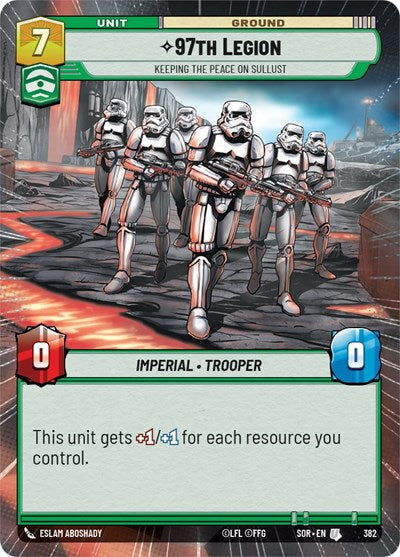 97th Legion - Keeping the Peace on Sullust - Hyperspace - Foil