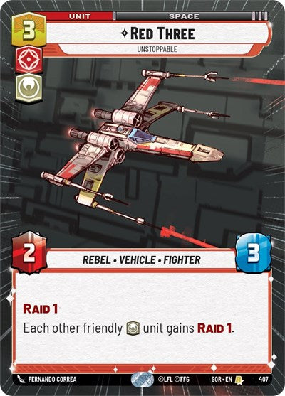 Red Three - Unstoppable - Hyperspace - Foil