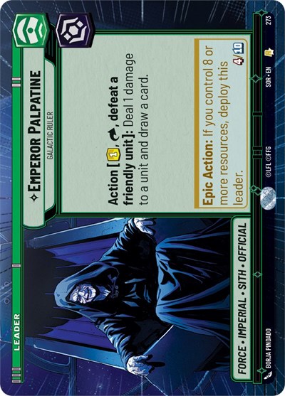 Emperor Palpatine - Galactic Ruler - Hyperspace - Foil