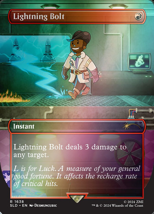 Lightning Bolt - Borderless - Full Art - Inverted (Foil)