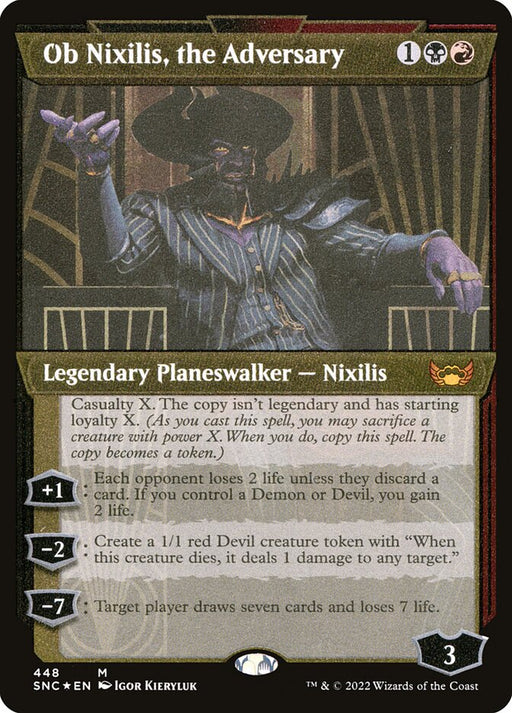 Ob Nixilis, the Adversary - Inverted - Showcase - Etched (Foil)