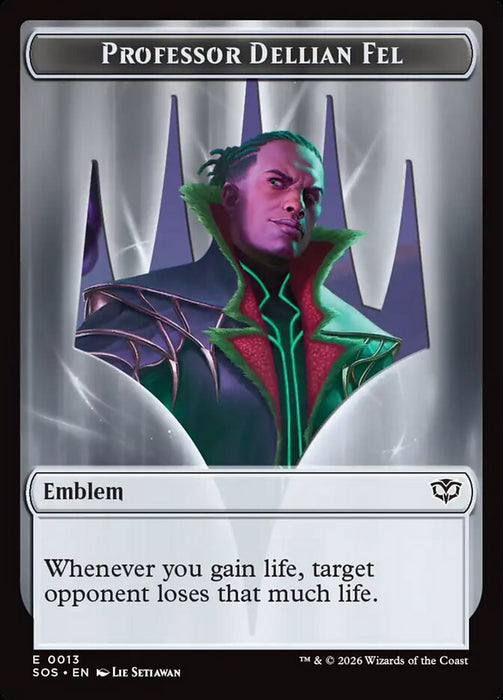 Professor Dellian Fel Emblem (Foil)