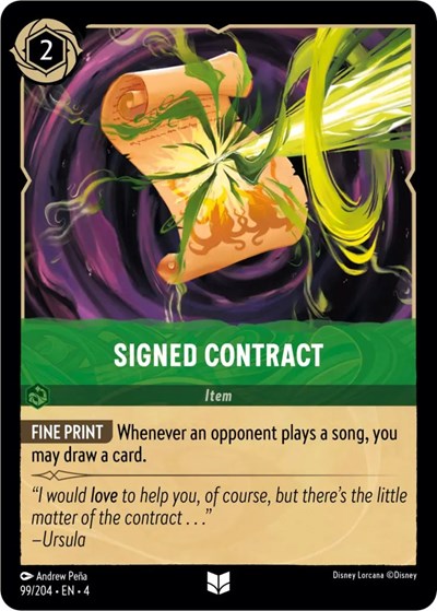 Signed Contract - Foil
