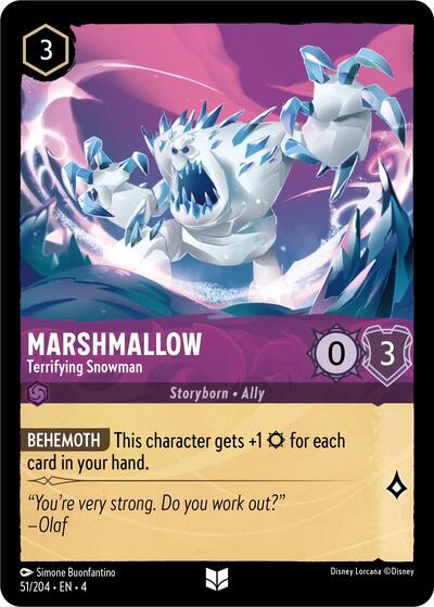Marshmallow - Terrifying Snowman - Foil