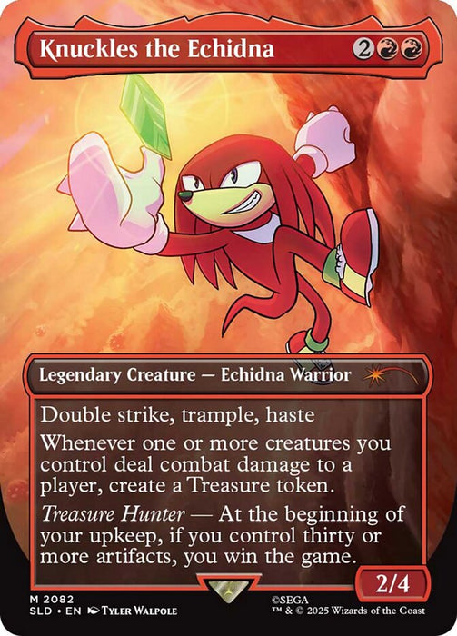 Knuckles the Echidna - Borderless - Full Art - Legendary - Inverted