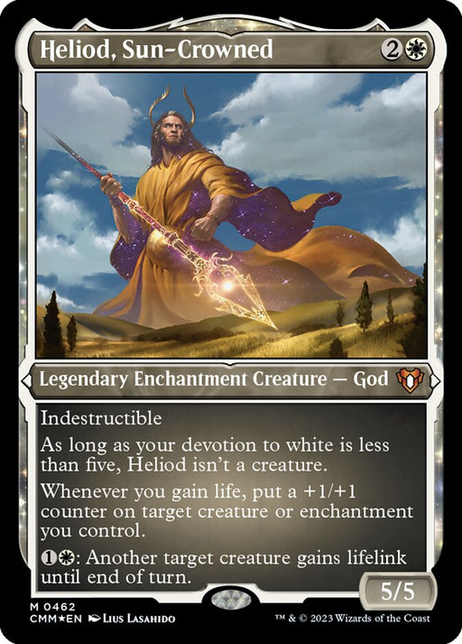 Heliod, Sun-Crowned - Enchantment - Etched - Inverted - Legendary - Etched (Foil)