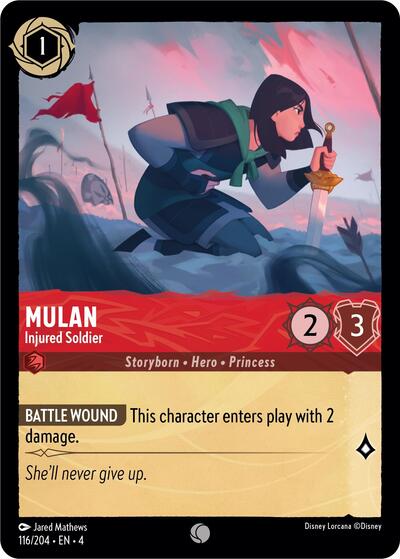 Mulan - Injured Soldier - Foil