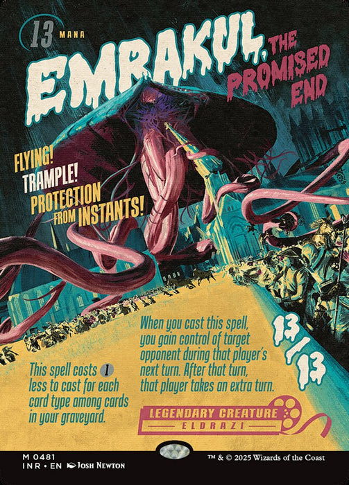 Emrakul, the Promised End - Borderless - Full Art - Legendary- Showcase (Foil)