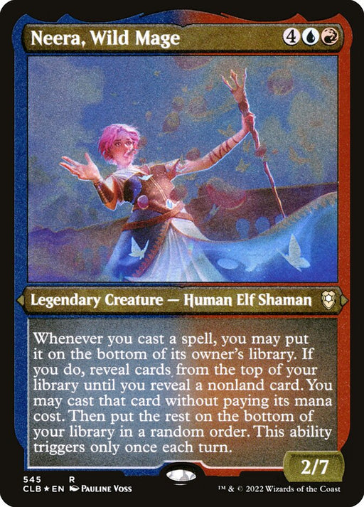 Neera, Wild Mage - Etched - Inverted - Legendary - Etched (Foil)