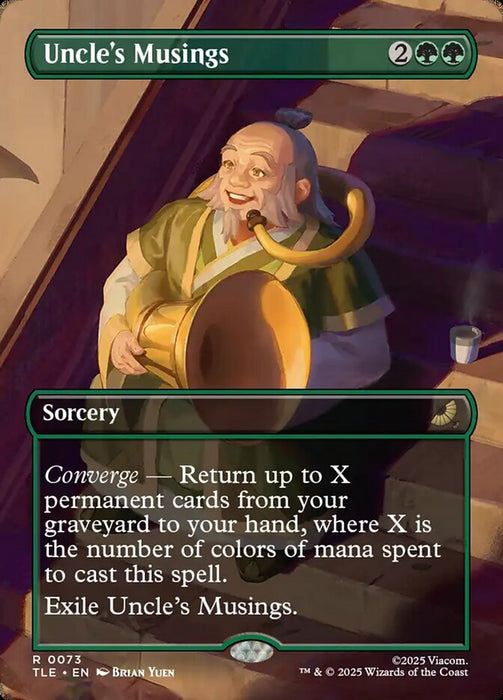 Uncle's Musings - Borderless - Full Art - Inverted
