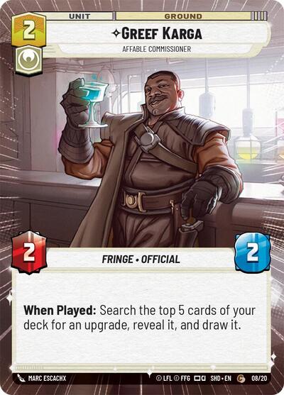 Greef Karga - Affable Commissioner  (Hyperspace)