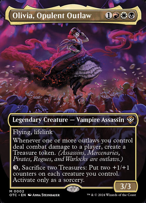 Olivia, Opulent Outlaw - Borderless - Full Art - Inverted - Legendary (Foil)