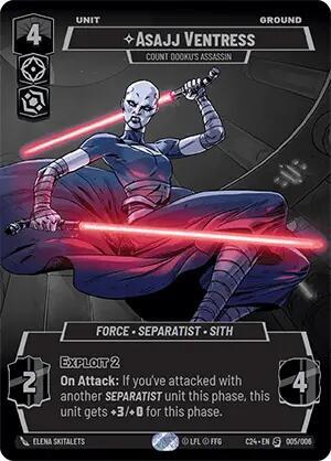 Asajj Ventress - Count Dooku's Assassin  - Foil