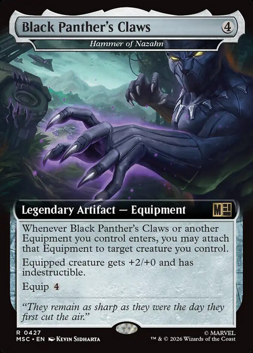 Black Panther's Claws - Hammer of Nazahn - Extended Art - Legendary