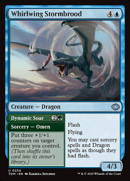 Whirlwing Stormbrood // Dynamic Soar (Foil)