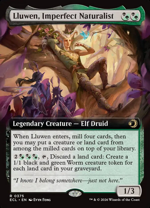 Lluwen, Imperfect Naturalist - Extended Art - Legendary (Foil)