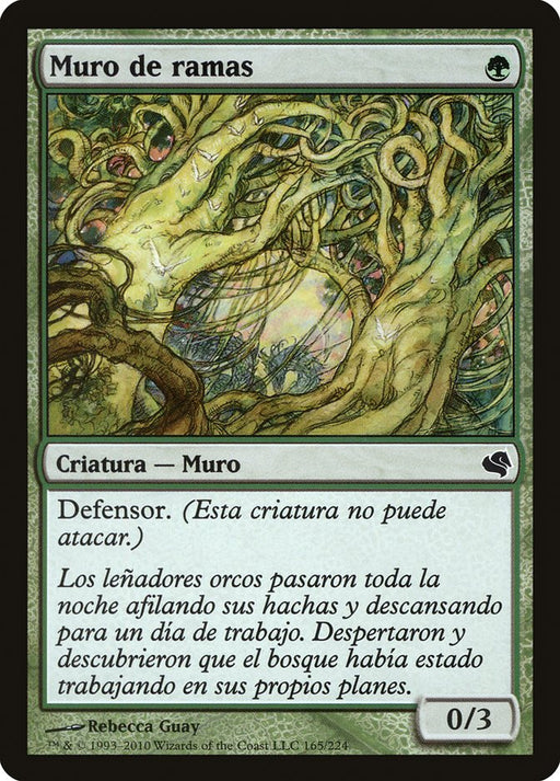 Muro de ramas - Wall of Wood