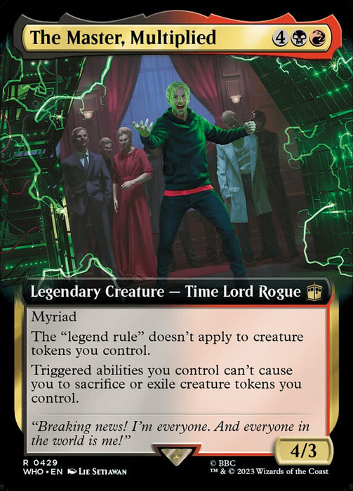 The Master, Multiplied - Extended Art - Legendary (Foil)