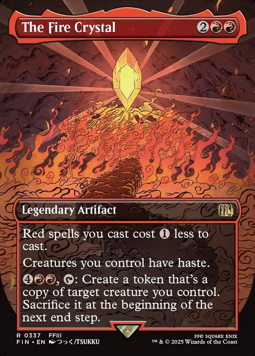 The Fire Crystal - Borderless - Full Art - Inverted - Legendary (Foil)